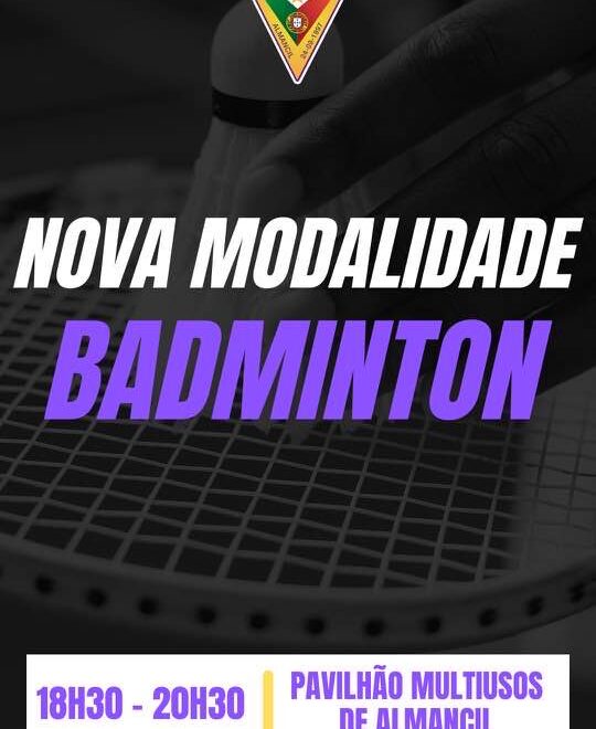 Nova modalidade – Badminton